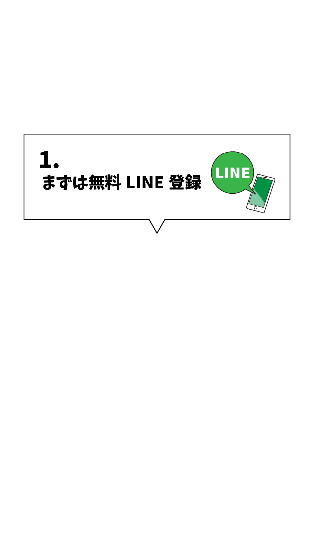 1.まずは無料LINE登録